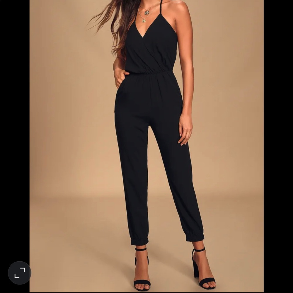 Black Halter Jumpsuit